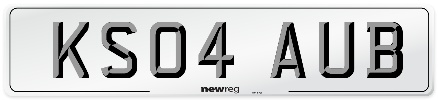 KS04 AUB Number Plate from New Reg